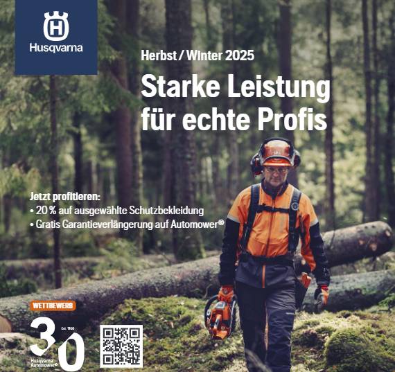 Husqvarna Herbstmailing 2025 mit Logo Bild